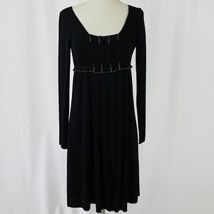 Max Studio Black Dress Small Long Sleeve